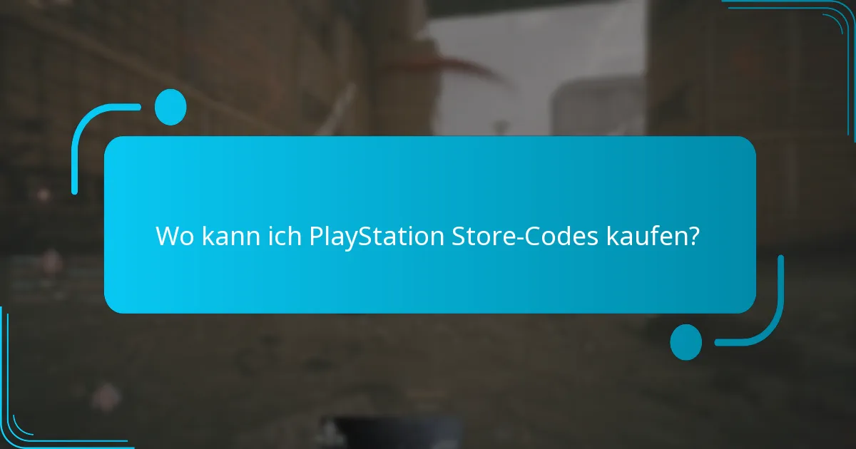 Wo kann ich PlayStation Store-Codes kaufen?
